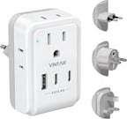 VINTAR European Travel Plug Adapter Kit, Adapter by VINTAR