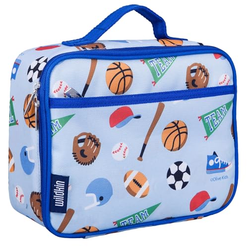 Kids Insulated Lunch Box (9.75 x 7 x 3.25 inches / Game On)