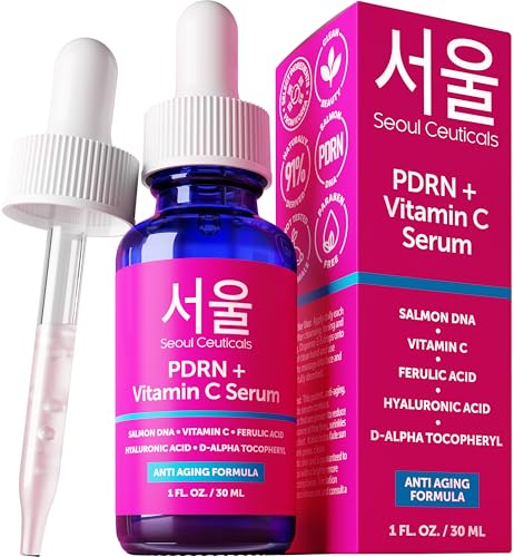 PDRN Serum Salmon DNA Vitamin C Face Serum Korean Skin Care (1 Fl Oz (Pack of 1))