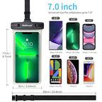 Waterproof Phone Pouch (1 Pack - Luminous Black7.0")