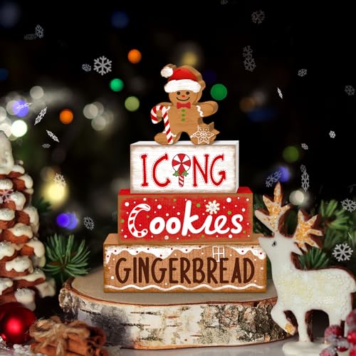 Tiered Tray Decor Set (Icing Gingerbread)
