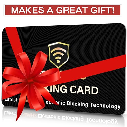20 Pack RFID Blocking Card for Credit Debit ID Card (Black)