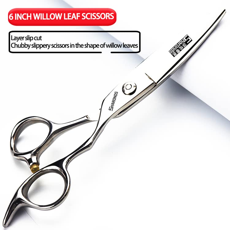 6 Inch 440C High Hardness Stainless Steel Hair Scissors Hair Salon Hair Stylist Cutting Thinning Tool Barber Special (6 Inch 3pc-b)