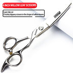 6 Inch 440C High Hardness Stainless Steel Hair Scissors Hair Salon Hair Stylist Cutting Thinning Tool Barber Special (6 Inch 3pc-b)