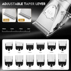 Professional Hair Clippers Set for Men (Silver)