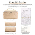 Travel Makeup Bags for Women (05-A-Beige)