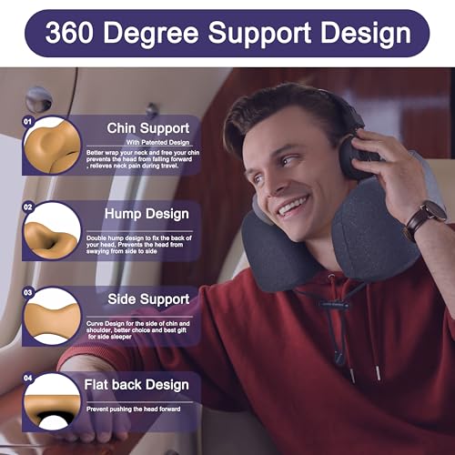 Neck Pillow for Travel (Black)