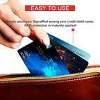 5 Pack RFID Blocking Card for Credit Debit Card (Oragne CL)