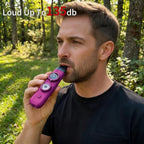 Multifunctional Survival Emergency Whistle for Kids with Compass Hiking Survival (rose purple2pcs)