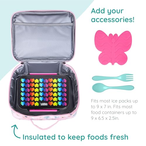 JumpOff Jo Insulated Lunch Box (9.75 x 7 x 3.25 inches / Floral Watercolor)