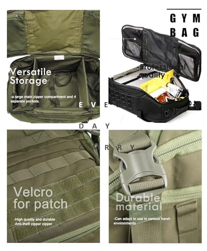 Gym Bag for Men Duffle Bags Backpack (25L / Green)