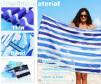 Microfiber Beach Towel (4 Pack Blue Peank Dream World / 32x71 inch)
