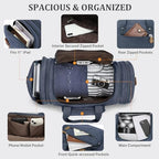 Canvas Duffle Bag (Denim Blue / X-Large-60L (Without Shoe Compartment))