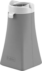 Polder 2-in-1 Hot Sleeve Hair Care Tool Holder, Silicone, Gray, 10.75" x 2.75" x 2"