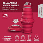 25oz Collapsible Water Bottle (Raspberry)