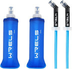 Folding Soft Flask Portable Collapsible Running Lightweight Water Bottle by WRELS