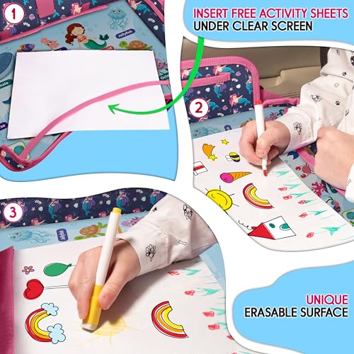 Kids Car Seat Travel Tray (MERMAID)