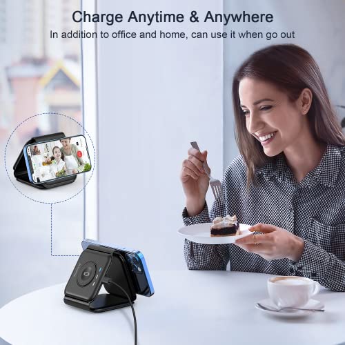3 in 1 Wireless Charging Station for Apple (black)