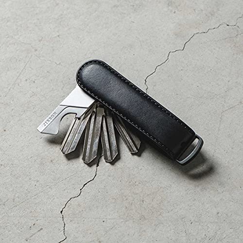Italian Premium Leather Key Organizer (Black)
