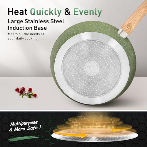 30pcs Pots and Pans (30 PCS Cookware Set / Green)