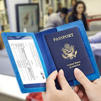 Passport Holder for Travel Essentials (Sky Blue / Simplicity)