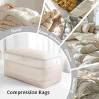 Comforter Storage Bag (2 Packs / Beige)