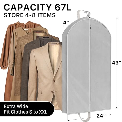 43" Travel Garment Bag (43-Inch, 1-Pack, Gray)