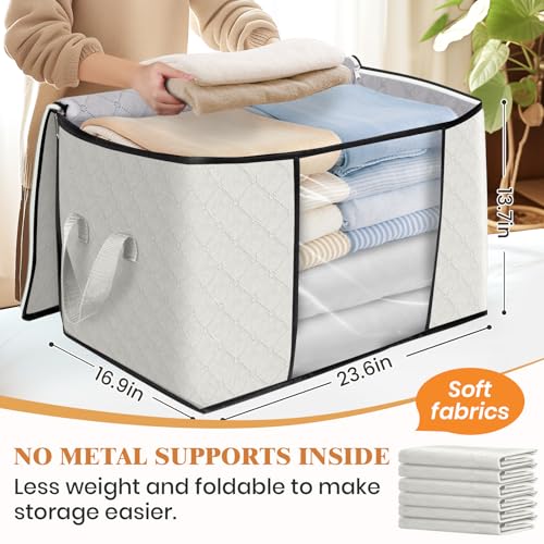 90L Clothes Storage (3 Pack-90l / Ivory)