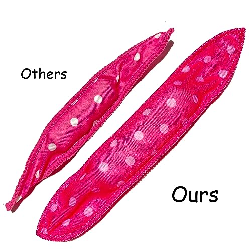 Aimin Soft Satin Sponge Overnight Curlers for Heatless (pink-20)