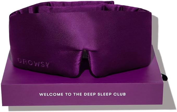 DROWSY Silk Sleep Mask. Face-Hugging, Padded Silk Cocoon by Drowsy