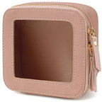 Clear Makeup Bag Small (Mini Dark Pink)