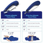 Ultimate Inflatable Travel Pillow for Neck & Body (Blue / Standard (No Cover))