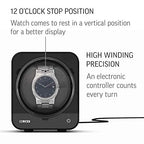 Watch Winder for Automatic Watches with Vertical Rotor Stop (Yellow)