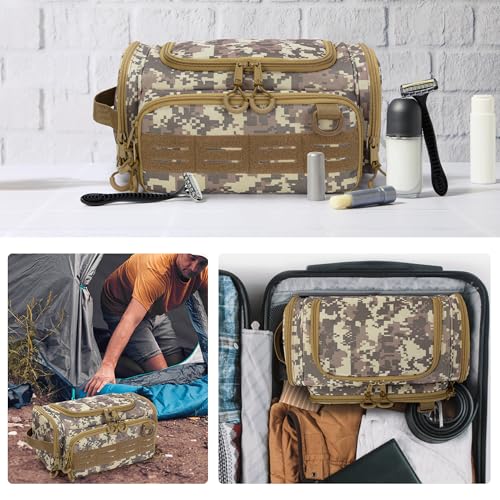 Tactical Toiletry Bag for Men (Desert Yellow)