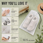 Shoe Bags for Travel (Large / Translucent)