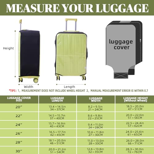 Clear Luggage Cover Protectors For Suitcases (24")
