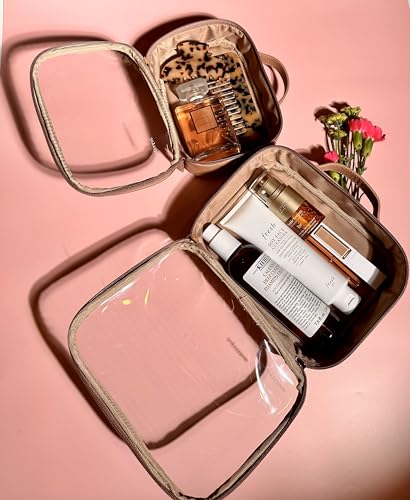 Clear Makeup Bag Set (Set / Nude)