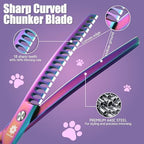 Curved Chunkers Dog Grooming Scissors (A-6.5 inch-Chunker)