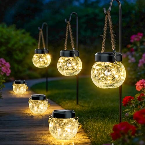 6 Pack M Size Solar Lantern Gifts for Women (M Size, 6 Pack)