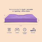 Purple Ultimate Seat Cushion | Pressure Reducing Grid Designed - Image 2