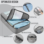 10 Set Packing Cubes for Travel Essentials (04 Gray)