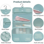 10 Set Packing Cubes Various Sizes Packing Organizer for Travel Accessories Luggage Carry On Suitcase (10-Dusty Blue / 10 Set-full Mesh)