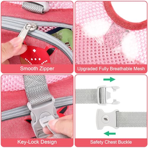 Toddler Harness Leash (Pink/Breathable Deer)