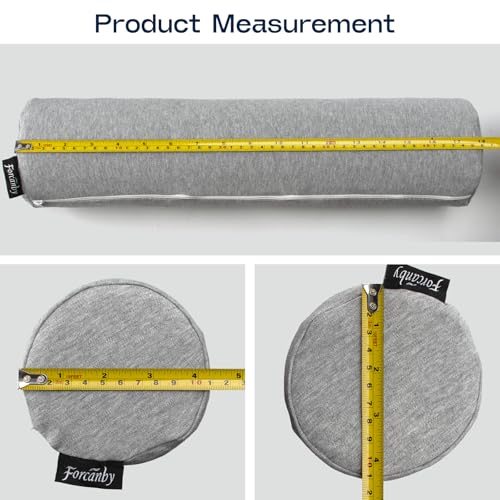 Neck Roll Pillow (Grey / Small - 4.1" H)