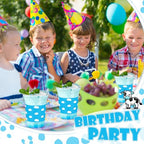 36 Pcs White Cloud Plastic Cups 12 oz for Party (White Cloud)