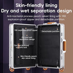 20 Inch Hardshell Carry (Silver orange / 20 Inch Carry on Luggage)