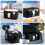 6 Pack Black Extra Large Moving Bags (Black / 6 Large)