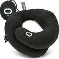Travel Neck Pillow for Airplane (Black / Large)