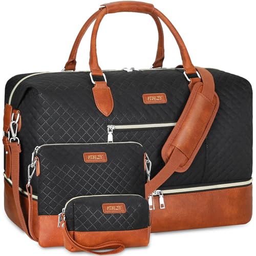 Weekender Bag for Women (Large / 4-Black)