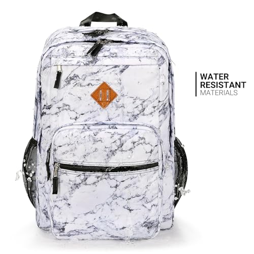 26L Backpack for College (Marble / 16.5 Inch)